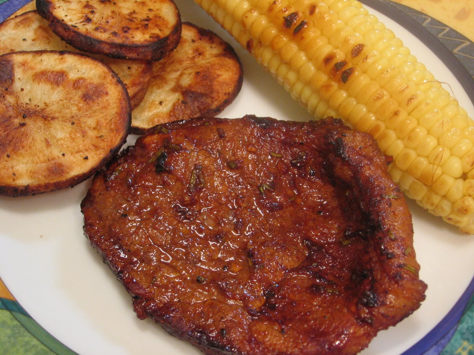 heinz 57 grilled pork chops