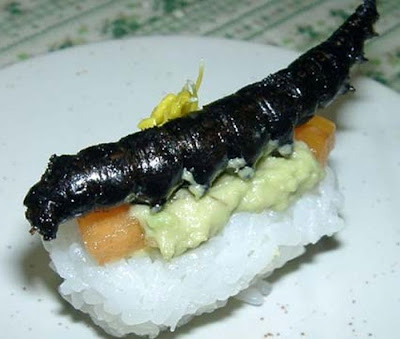 Japanese Weird Food - Insect Sushi Seen On www.coolpicturegallery.us Japanese Weird Food - Insect Sushi Seen On www.coolpicturegallery.us