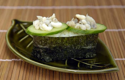 Japanese Weird Food - Insect Sushi Seen On www.coolpicturegallery.us Japanese Weird Food - Insect Sushi Seen On www.coolpicturegallery.us
