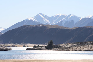 NZ Lake Pearson in deep winter