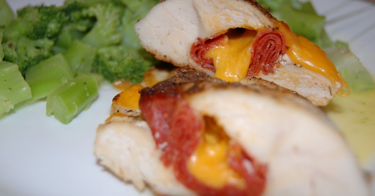 Cassie Craves Pepperoni and CheeseStuffed Chicken Breasts