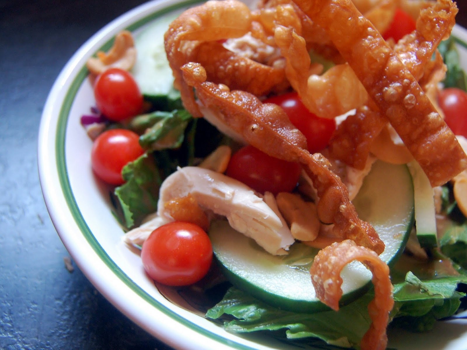 Cassie Craves Asian Wonton Chicken Salad