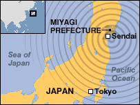 an earthquake had hit tokyo
