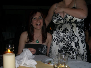 Claire's in hysterics about something again
