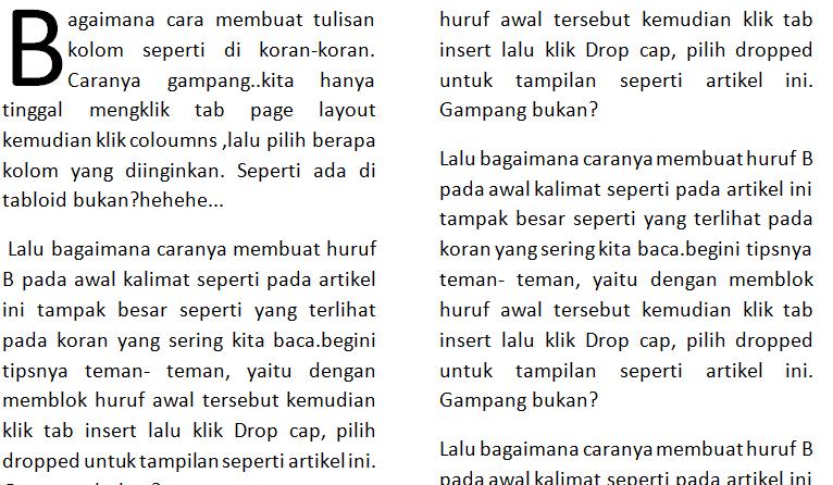 Tersenyum dan Bersemangatlah: Membuat Tulisan Seperti di Koran