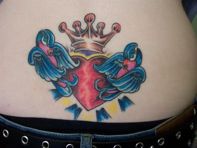 queen heart tattoo