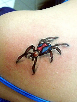 Spider Tatto on Collection Of 3d Tattoo  Cool 3d Tattoo Spider