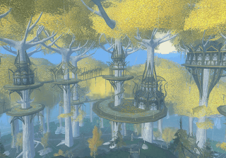 LOTRO Flets in Caras Galadhon, Lothlorien