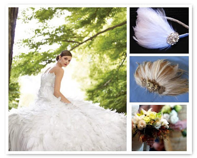 Wedding trend feathers