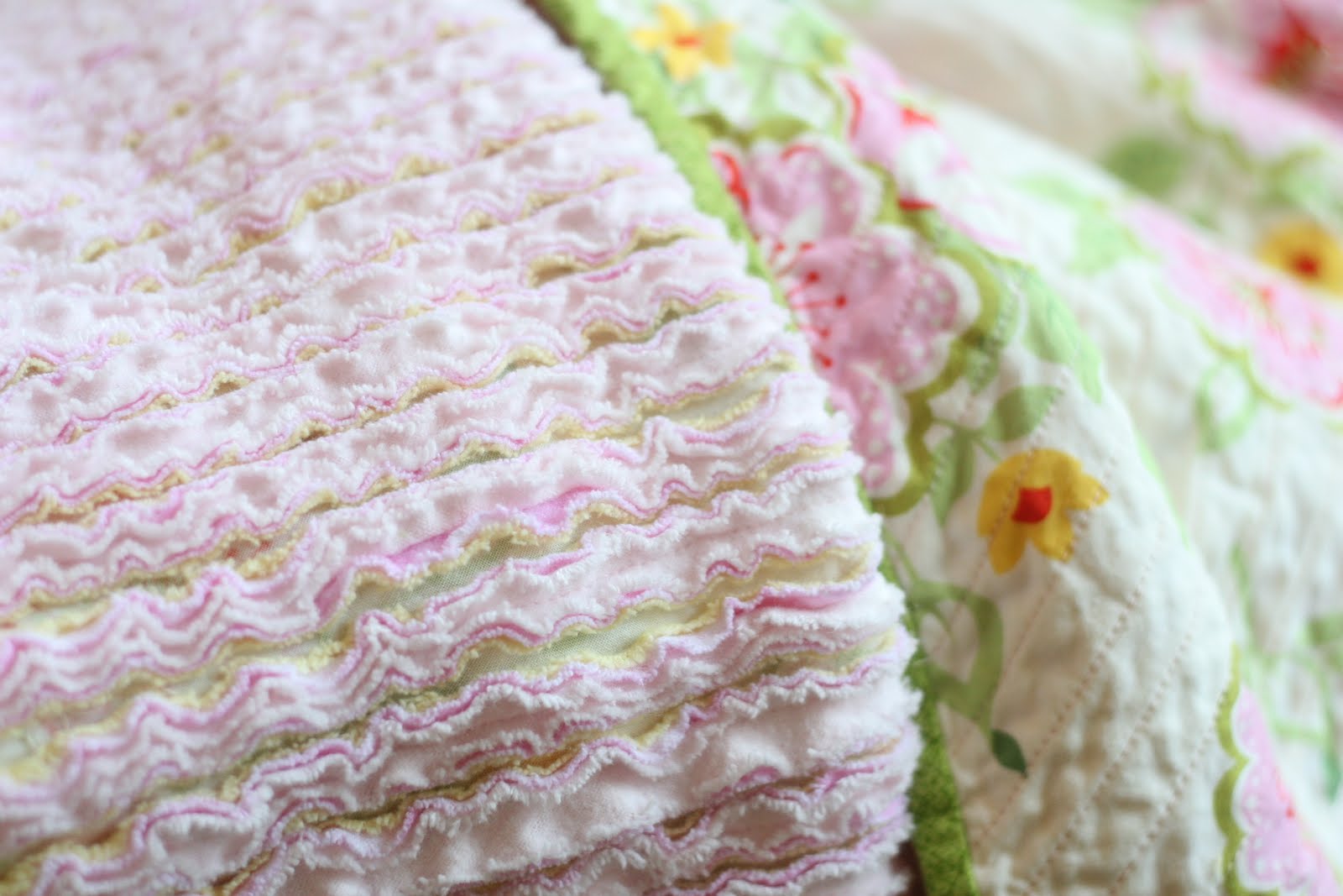 the Middlebrook Family Heirloom Cut Chenille Baby Blanket
