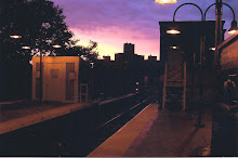 Brooklyn Train Tracks at Sunset