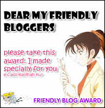 FRIENDLY BLOG AWARD