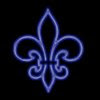 lis bleu électrique
