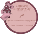 3º Lugar Concurso Melhor Blog