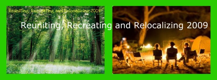 Reuniting, Recreating and Relocalizing 2009