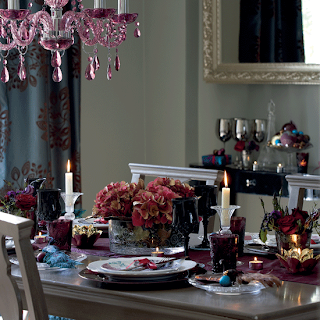 Vintage Rose Studio: More Xmas Table settings: 4 Days to Christmas