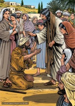 The Bible illustration blog: Blind Bartimaeus