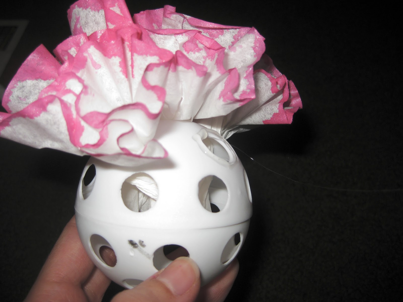 Ashley's Craft Corner Coffee filter carnations