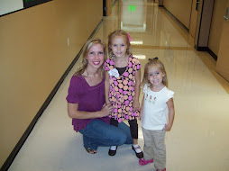Mommy, Asher, and Kayli outside the classroom