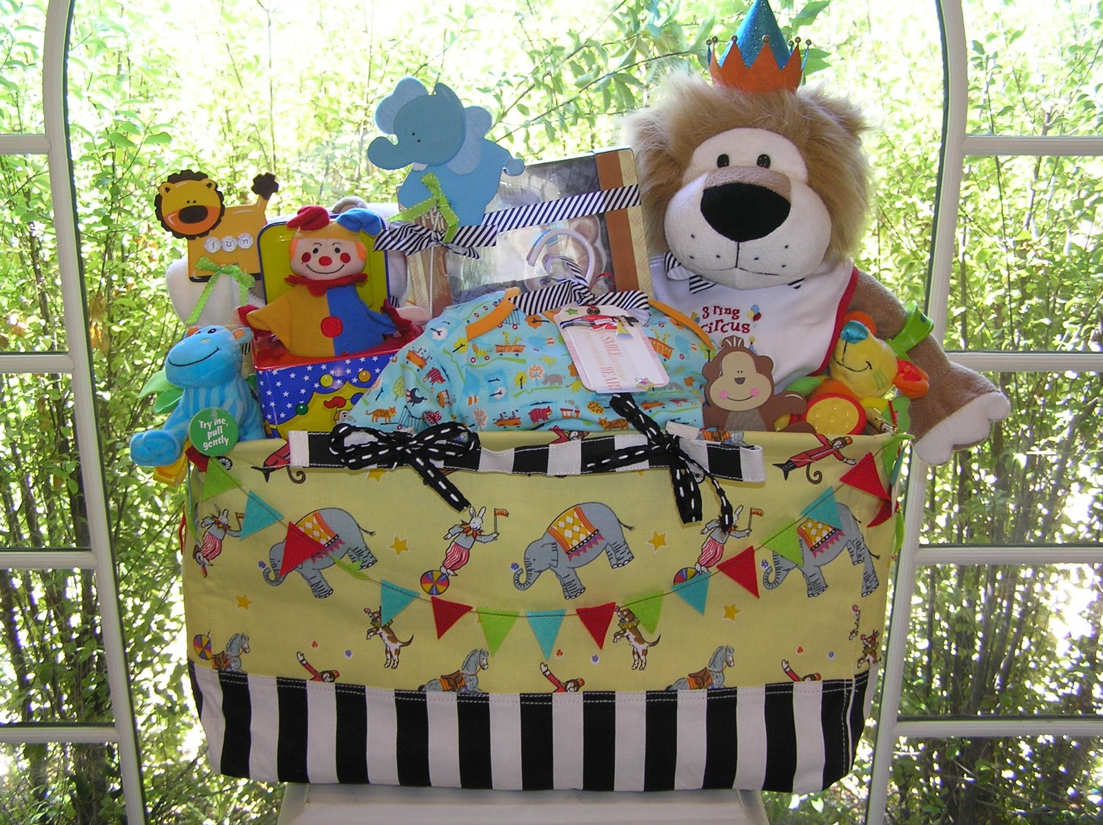 White Horse Relics Unique Themed Baby Gift Baskets!