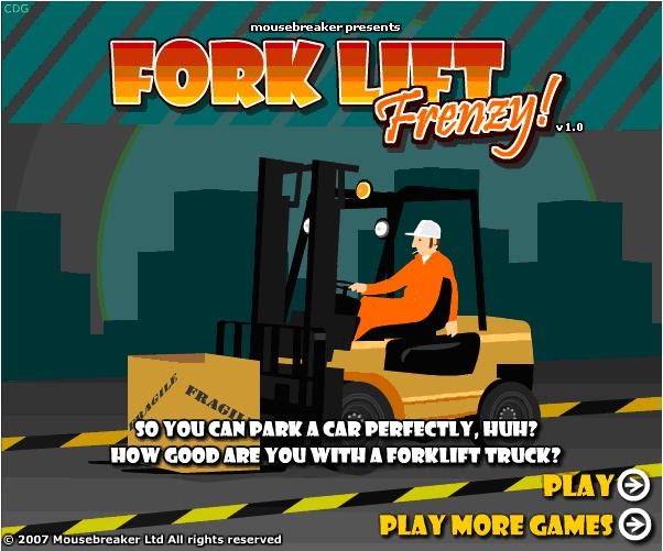 Juego de Montacargas Forklift Frenzy