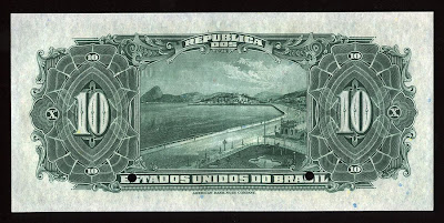 Brazilian banknotes money Botafogo Bay Rio Janeiro