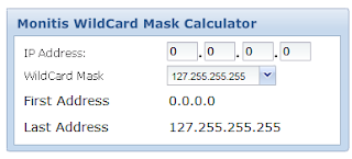select the Wildcard Mask.
