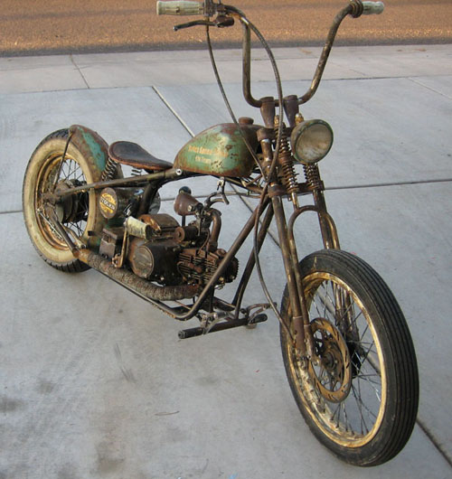 rusty motorcycle