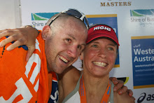 Doubly happy; Kristian goes sub 9 and I won. IMWA 2007