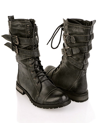 low combat boots