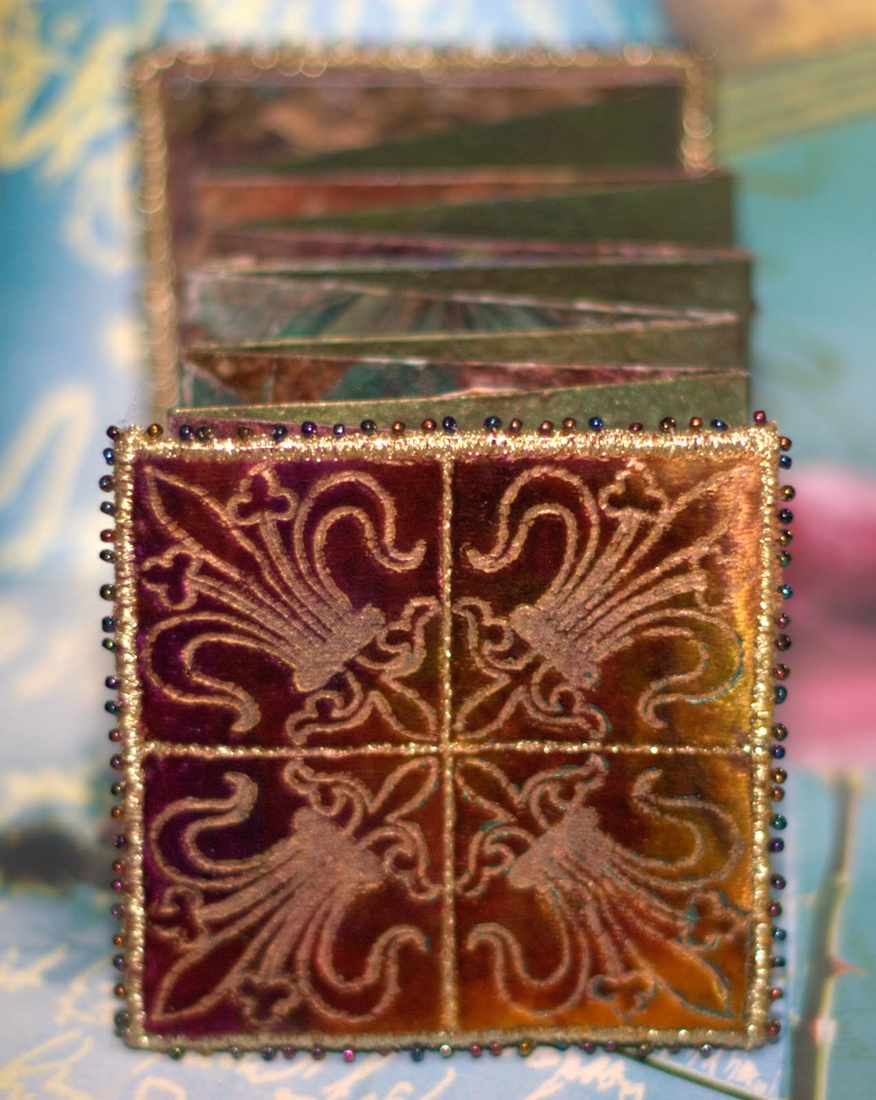 Spiral Dyed Downunder Embossed Velvet Book