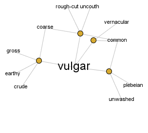 Define Vulgar Synonym
