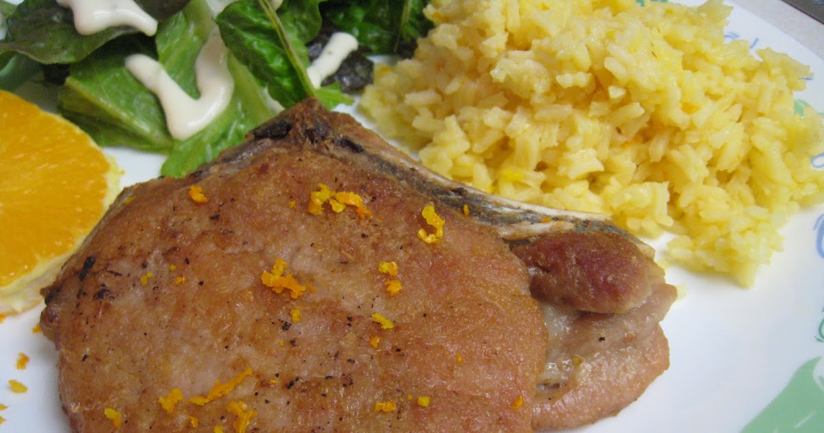 Yummy to My Tummy Pork Chops with Orange Rice