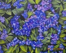 Myosotis    Huile sur toile