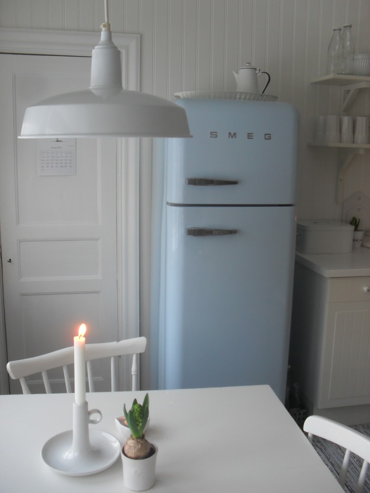 Härligt hemma: ny lampa till köket..