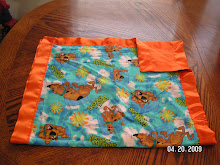 Scooby Doo Flannel Blanket w/ Satin binding