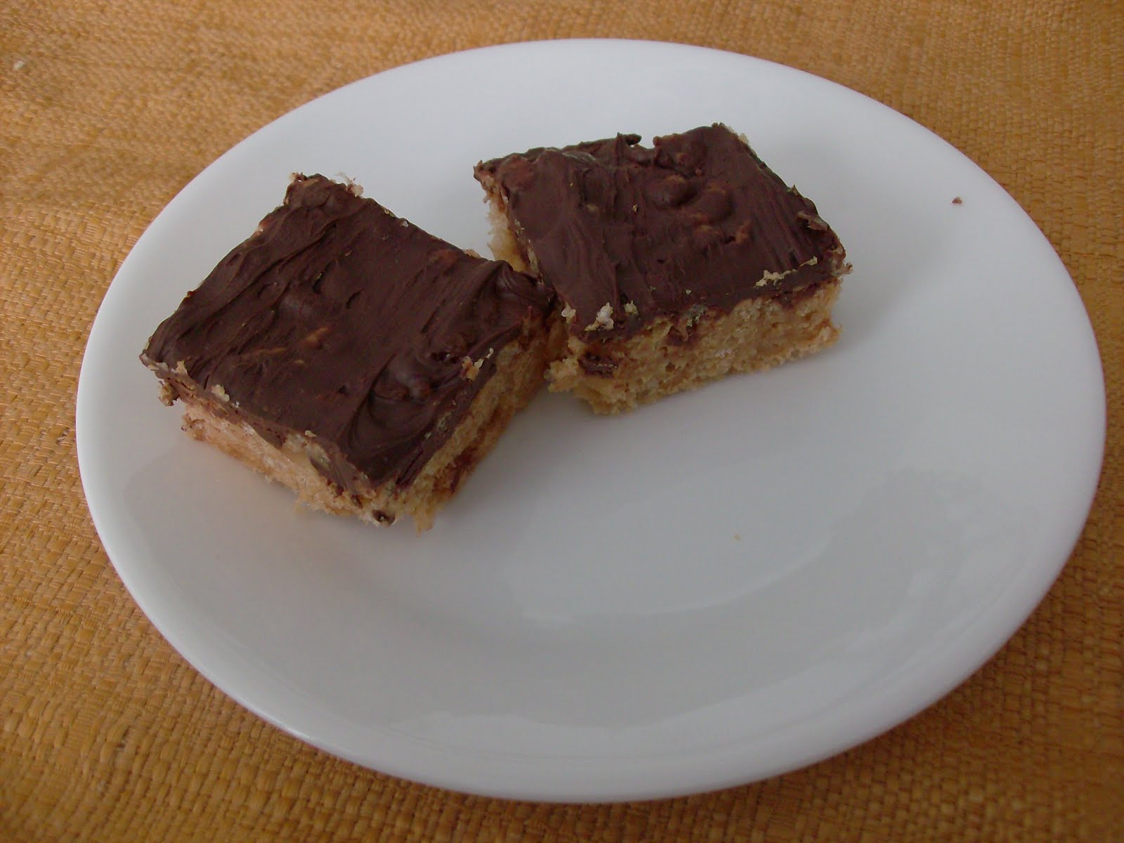 Susie's Recipes ChocolateFrosted Peanut Butter Rice Krispie Treats