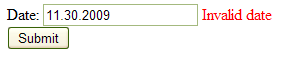 Date invalid for Culture en-GB