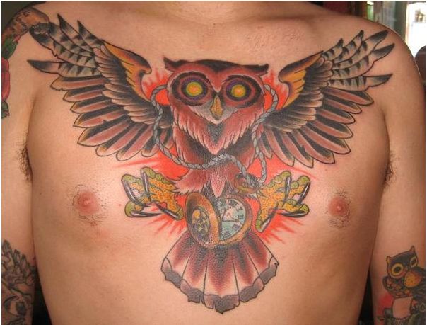Easy Owl Tattoo