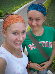 Me and Amy with our hair braided