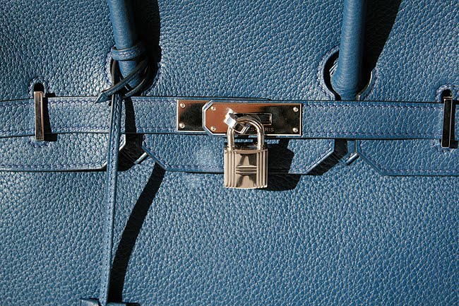 Hermes Birkin 35 Hermes Bag Rich Blue Izmir Clemence Palladium