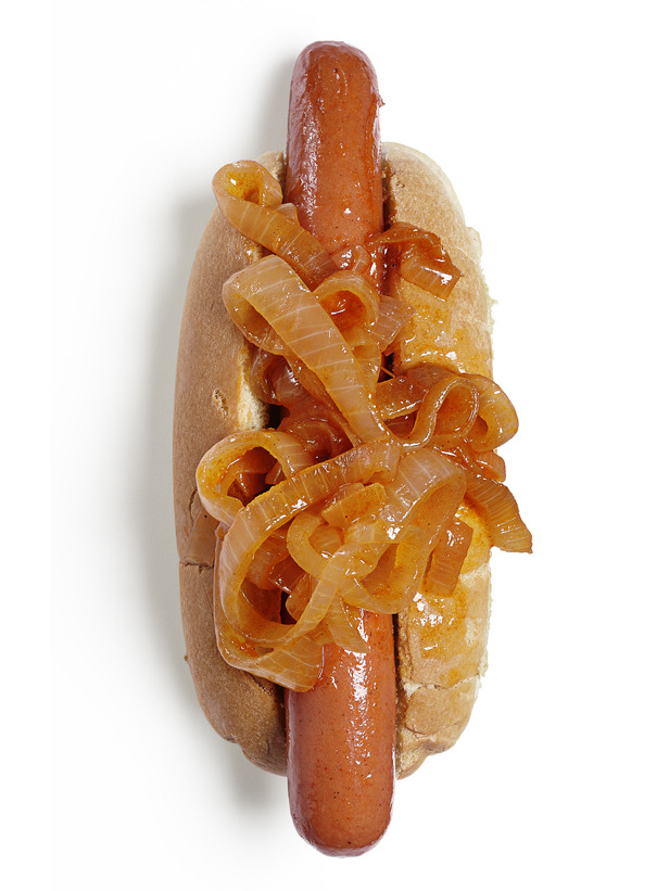 Mr. Ex's Recipes for Singles "Overruled" Onion Smothered Hot Dogs