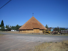 The new Round Barn at Ft Crook Museum.