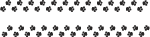 animal tracks paw print border graphic