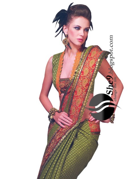 stylish and glamour saree Designs - She9 | Change the Life Style