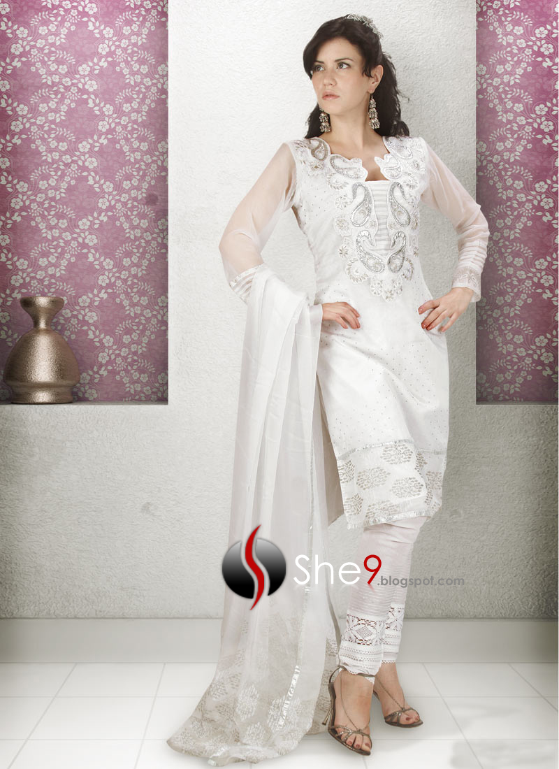 white salwar suit