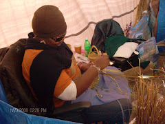 6th generation basket weaver in the markets of Charleston