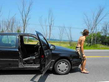 Traffic Jam outside Kingston Ontario