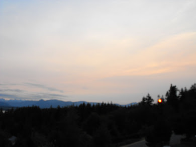 Sunset over Comox