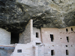 Smoke left on the cliff underhang from the cliff dwellers